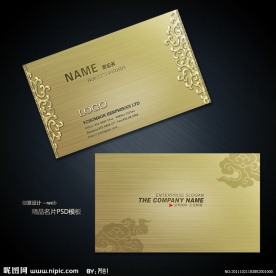 名片设计 简约华丽商务名片模板