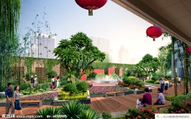 住宅区景观效果图