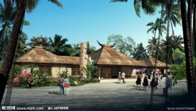 高档小区景观效果图