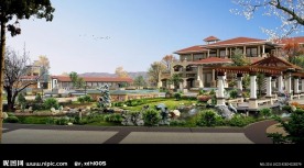 高档小区景观效果图