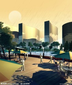 高档小区景观效果图