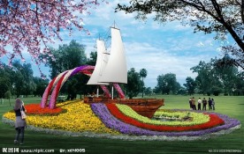 园林花镜效果图