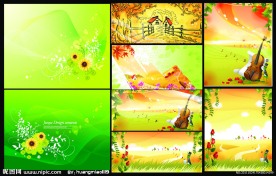梦幻矢量花纹