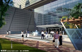 广场景观效果图