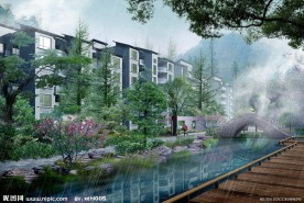 住宅小区园林景观效果图
