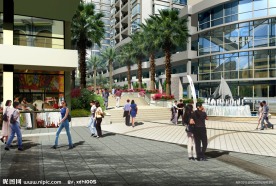 高档小区景观效果图