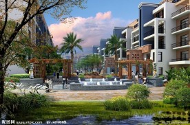 高档小区景观效果图