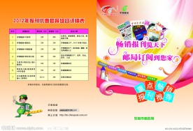 邮政报刊投递宣传页