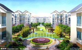 小区园林景观效果图