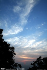 自然风景黎明的天空