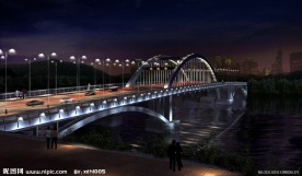 景观夜景效果图