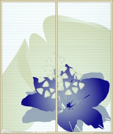 紫花阴影移门