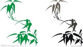 中国水墨画竹子