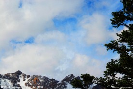 黄龙风景 雪山