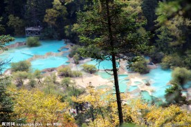 黄龙风景 增彩池
