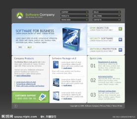 欧美经典网站模版