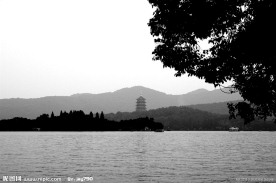 湖光山水 黑白