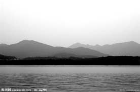 湖光山水 黑白