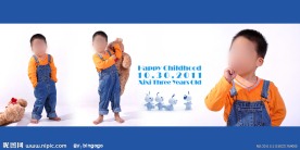 简洁儿童摄影相册模板