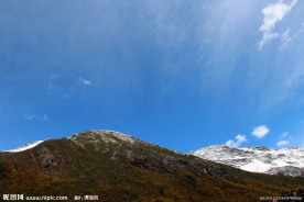 黄龙风景 山景 雪山