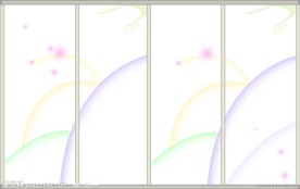 七彩虹移门图案