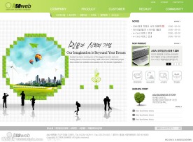 优雅精致的韩国商业模板内页