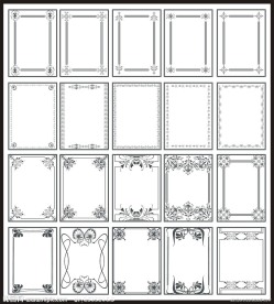 花纹边框