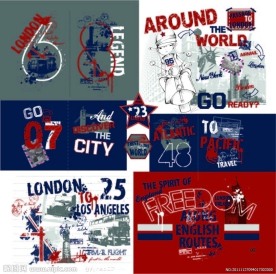 时尚男童手稿图案