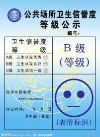 卫生局公示牌