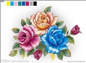 玫瑰花(通道分层)