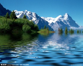 自然风景 水面倒影