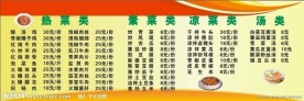 餐馆价目表