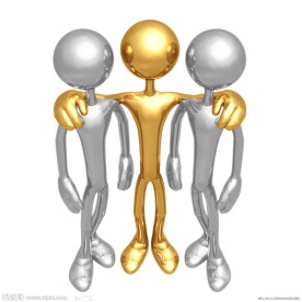 商务团队3d小人