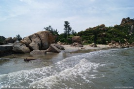 海边风光 石头