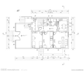 室内建筑设计图矢量