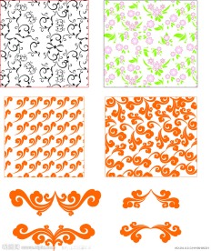 矢量祥云花纹素材