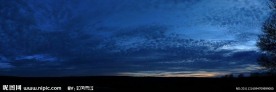 夕阳天空景色