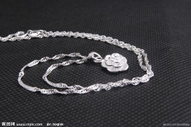银颈链 颈链 银链 链子