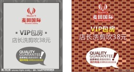 麦田国际美发海报设计