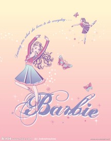 芭比印花图案
