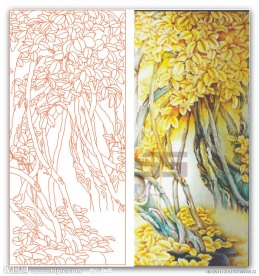 榕树线描稿