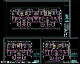 塔式建筑户型图