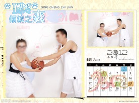 2012个性写真台历模板