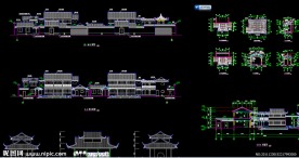 一套古建筑图纸