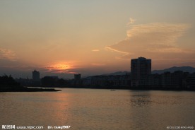 绣江的日落