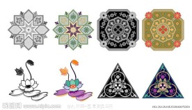 精致装饰花纹图案