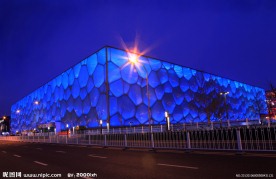 水立方夜景