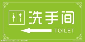 洗手间指示牌