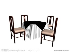 桌椅模型