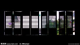 古镇木窗